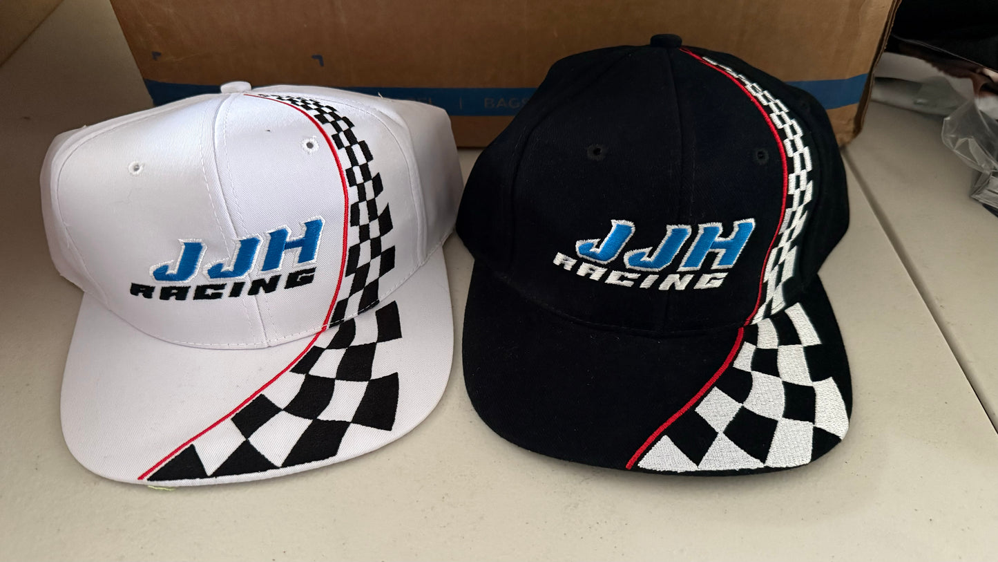 JJ Hickle Racing Hat Throw Back Style