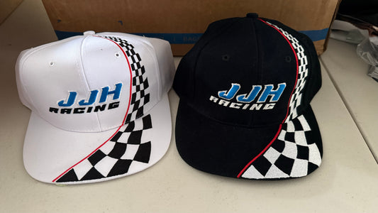JJ Hickle Racing Hat Throw Back Style